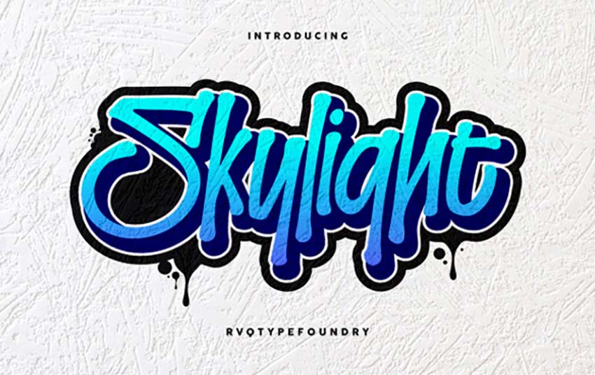 Skylight Graffiti Font